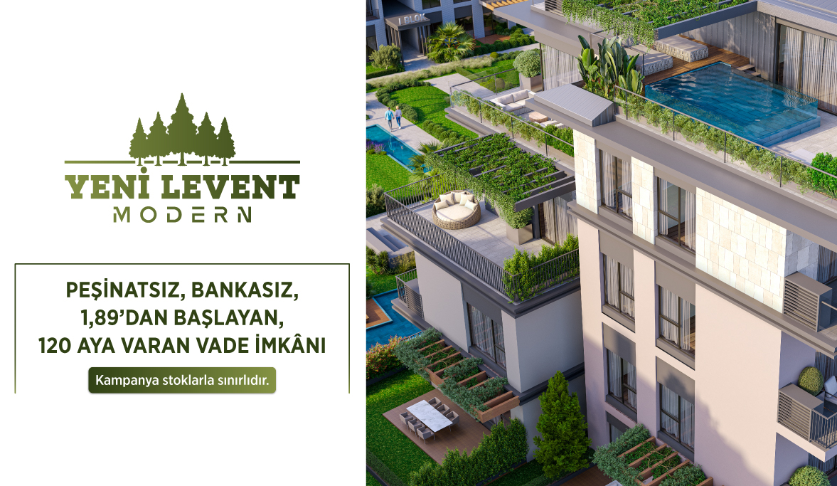 Yeni Levent Modern'de, doğanın kalbinde yükselen ayrıcalıklı yaşam alanları sizi bekliyor.