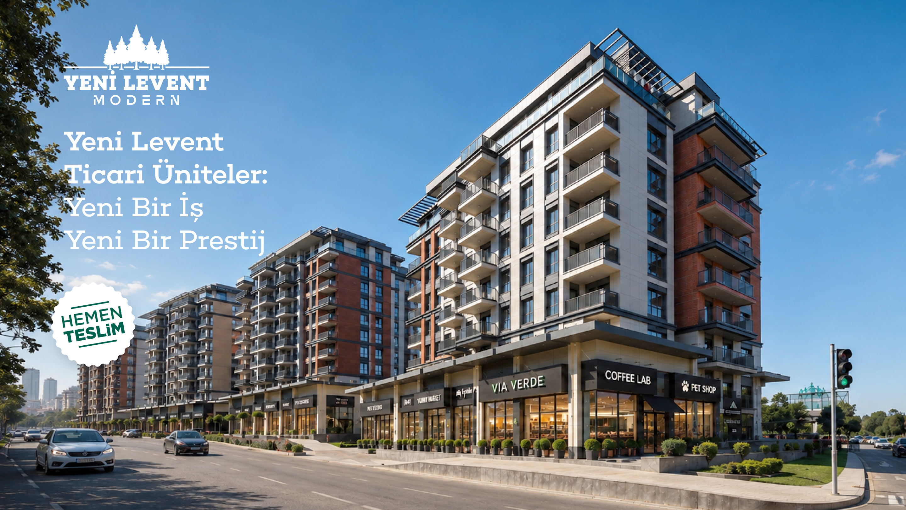 Yeni Levent Modern - Yeni Levent Ticari Üniteler: Yeni Bir İş, Yeni Bir Prestij. Hemen Teslim.